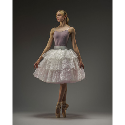 Three Tier Lace Ruffle Skirt