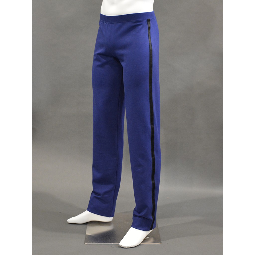 Trousers for men for ballroom dancing without pockets, without tucks w