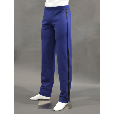 Mens Stretch Ponte Dance Pants Tux Stripe