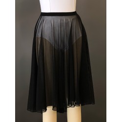Nylon Mesh Long Full Circle Skirt