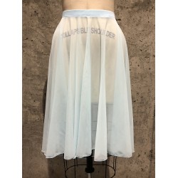 Nylon Mesh Long Full Circle Skirt